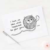 Le chat vole votre fil - Stickers chats amusants (Enveloppe)