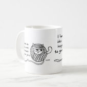 Le chat vole votre fil - tasse de café drôle de (Devant gauche)