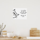 Le chat volera votre nourriture - Drôle Poster de  (Cuisine)