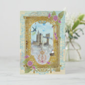 Le Château De Fairytale Dans Les Invitations Du Mi (Debout devant)