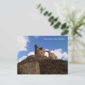 Le château de Mow Cop, carte postale du Cheshire (Debout devant)