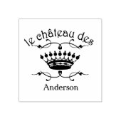 Le Chateau des Jouw naam Rubberstempel (Afrduk)