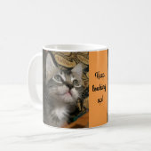 Le chaton "continuent à rechercher !" Tasse (Devant gauche)