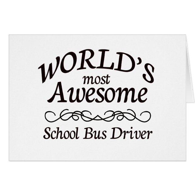Le chauffeur d'autobus scolaire le plus (Devant horizontal)