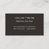 Le Chef Carte de visite (Dos)