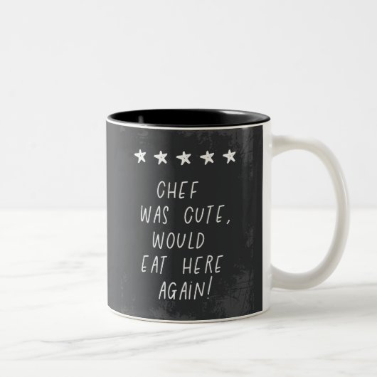 Le Chef Était Mignonne De Manger Ici Encore Mug (Droit)