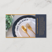 Le Chef Gourmand Personnel Carte de visite Jaune (Devant)