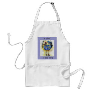 le chef le coq bleu apron - Gepersonaliseerd Standaard Schort