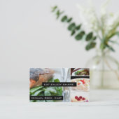 Le chef privé entretient le carte de visite de (Debout devant)