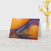 LE CHEMIN - Carte de voeux (Fleur jaune)