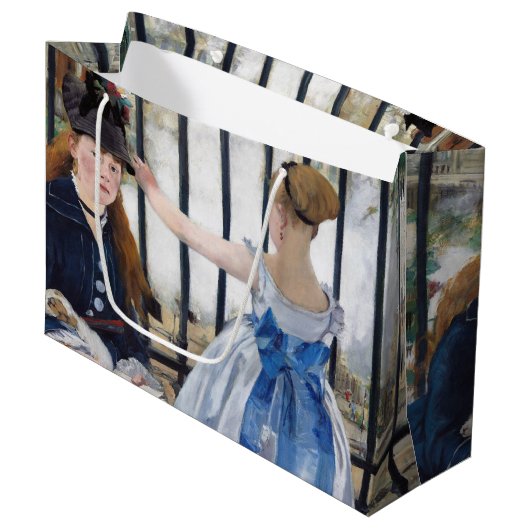 Le Chemin De Fer, Edouard Manet Grand Sac Cadeau (Devant Angle)