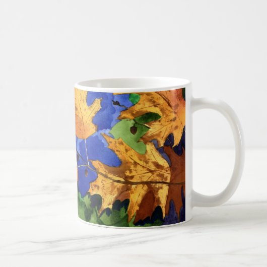 Le chêne d'automne laisse la tasse (Droite)