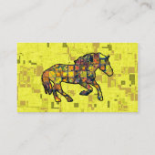 Le CHEVAL COURANT A AJUSTÉ des cartes de visite (Dos)