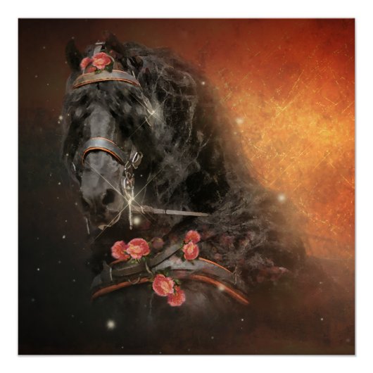 Le Cheval de Feu - Affiche Brillante (Devant)