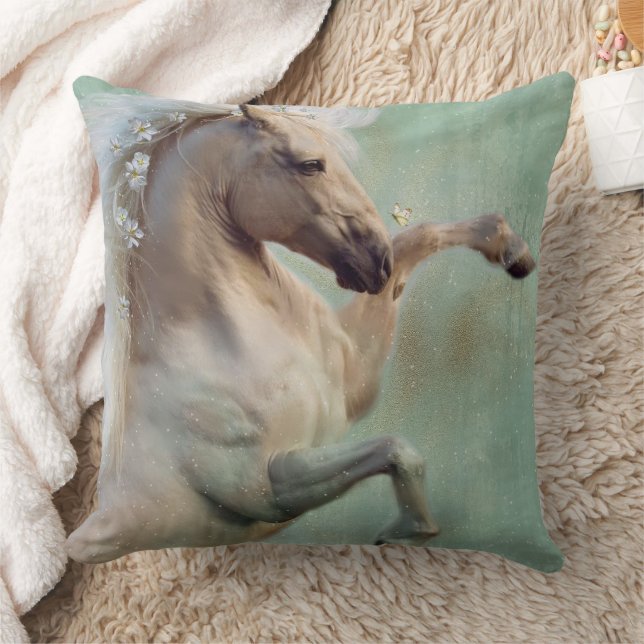 Le Cheval d'or Stallion - Coussin (Couverture)