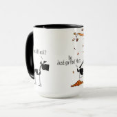 Le cheval drôle a collé dans une tasse de bande (Devant gauche)