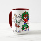 Le cheval heureux cultive la tasse de bande (Devant gauche)