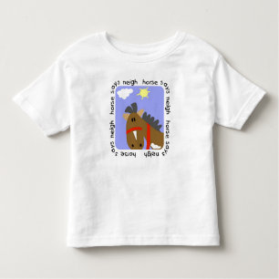 Le cheval indique des T-shirts et des cadeaux