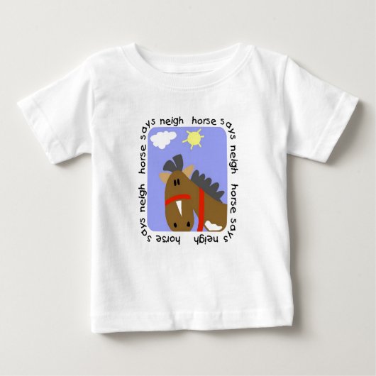 Le cheval indique des T-shirts et des cadeaux (Devant)