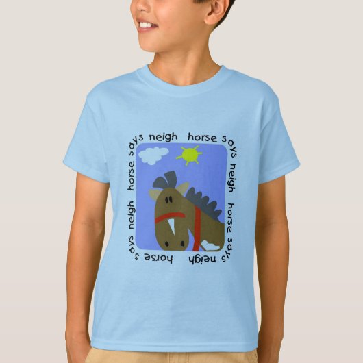 Le cheval indique des T-shirts et des cadeaux (Devant)