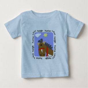 Le cheval indique des T-shirts et des cadeaux