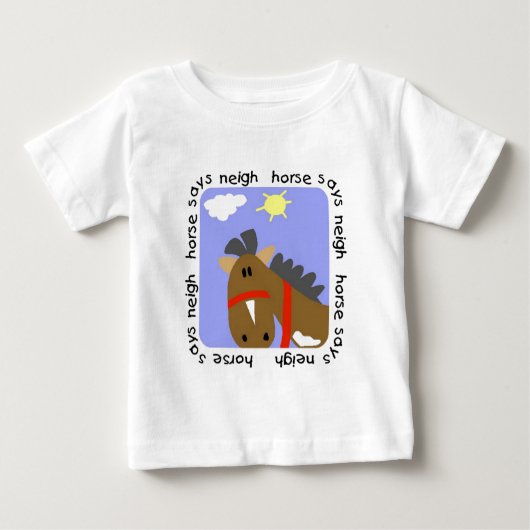 Le cheval indique des T-shirts et des cadeaux (Devant)