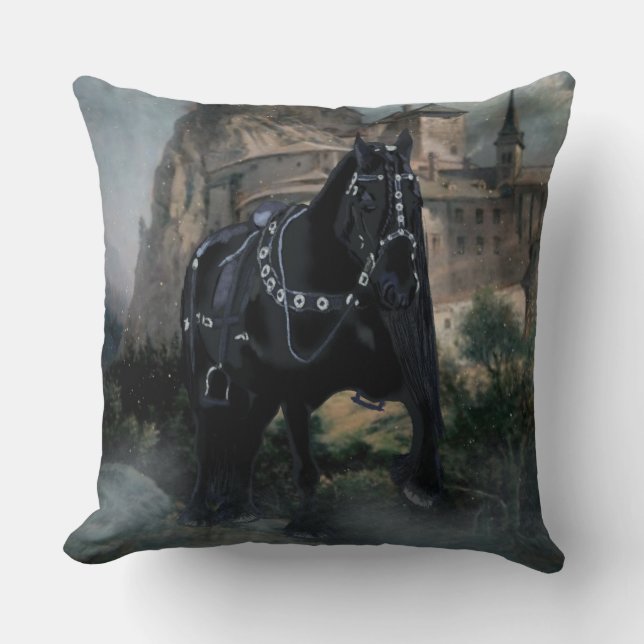Le Cheval Médiéval - Coussin (Recto)