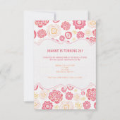 Le chèvrefeuille fleurit le 21ème invitation (Devant)