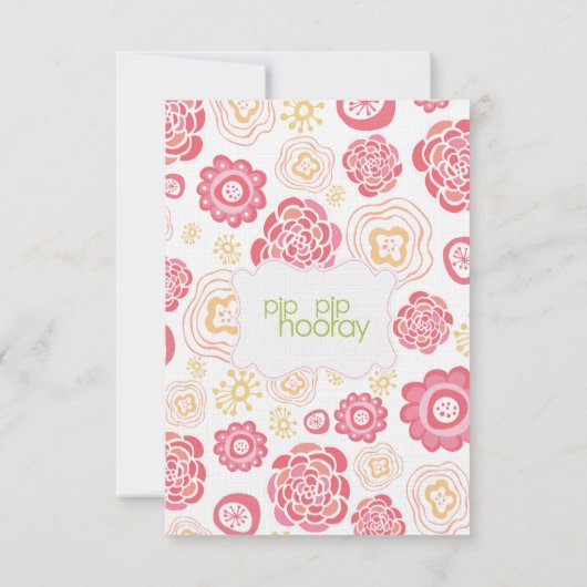 Le chèvrefeuille fleurit le 21ème invitation (Dos)