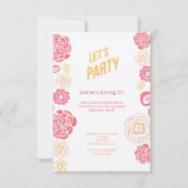 Le chèvrefeuille fleurit le 21ème invitation (Devant)