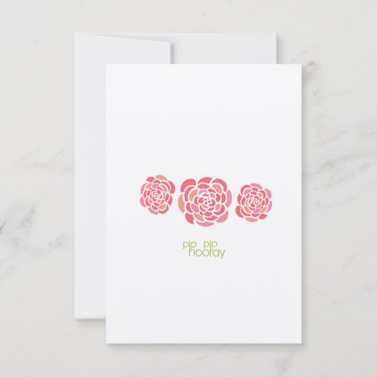 Le chèvrefeuille fleurit le 21ème invitation (Dos)