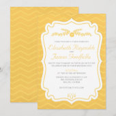 Le Chevron Jaune lance des invitations de mariage (Devant / Derrière)