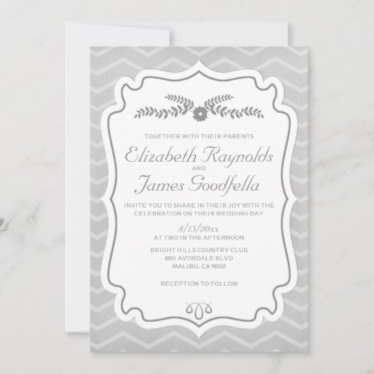 Le Chevron noir et blanc lance des invitations de (Devant)