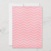 Le Chevron rose frappe les invitations aux mariage (Dos)