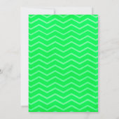 Le Chevron vert de Lime lance des invitations de m (Dos)
