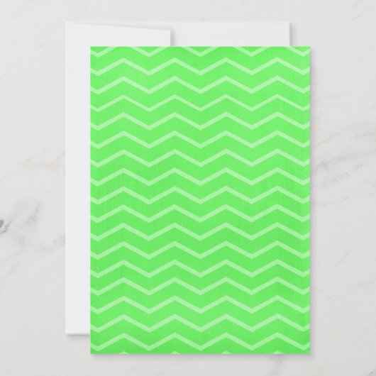 Le Chevron vert de Lime lance des invitations de m (Dos)