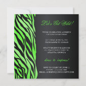 Le Chic Invitation Zebra Quinceañera avec son bijo (Dos)