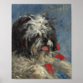 Le Chien "Donki" | Édouard Manet Poster (Voorkant)