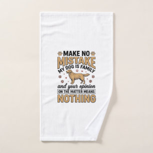 Le chien est une famille vintage retriever typogra
