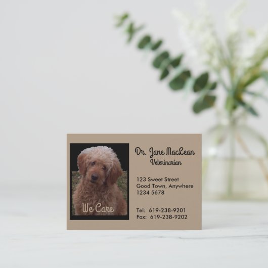 Le chien le plus mignon de carte de visite (Debout devant)