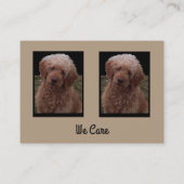 Le chien le plus mignon de carte de visite (Dos)