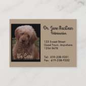 Le chien le plus mignon de carte de visite (Devant)