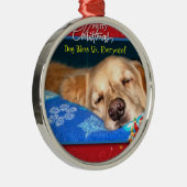 Le chien nous bénissent, chacun ! Ornement encadré (Droite)