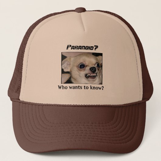 Le Chihuahua paranoïaque garde un Casquette (Devant)
