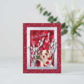 Le chiot de bouledogue soit ma version 2 de carte (Debout devant)