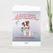 Le chiot de Jack Russell soit ma carte de voeux de (Dos)