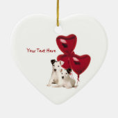 Le chiot de Jack Russell soit ornement de jour de (Dos)