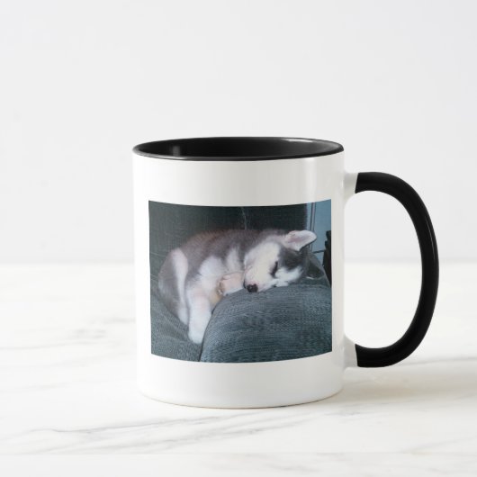 Le chiot dort tasse (Droite)