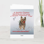 Le chiot femelle de Yorkie soit ma carte de (Dos)