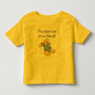 Le chiot habillent des T-shirts et des cadeaux